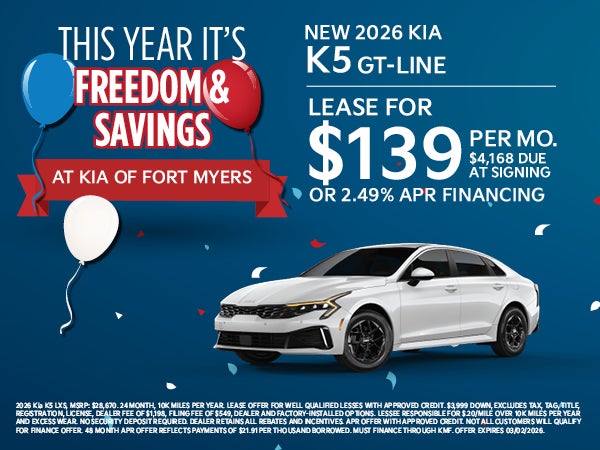 New 2026 Kia K5 GT-LINE